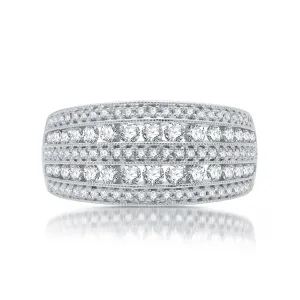 1 CTW Diamond Anniversary Ring in 10KT White Gold