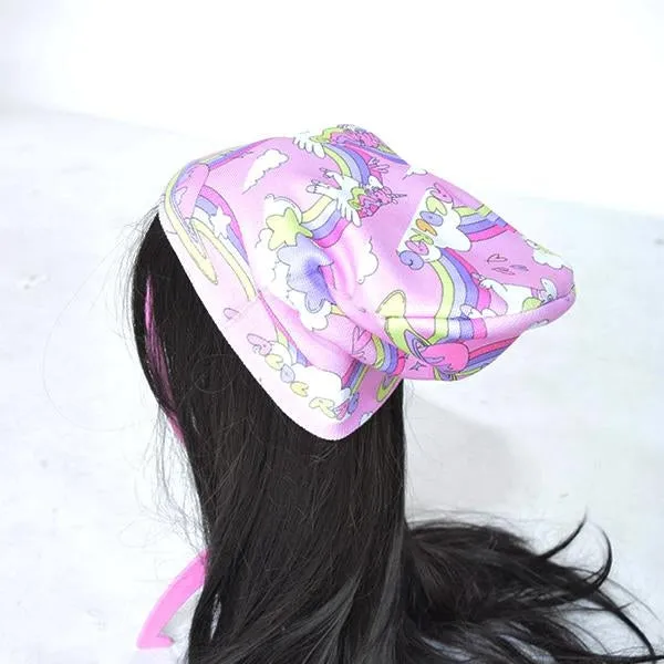ACDC Rag Pink Rainbow Unicorn Beanie Hat
