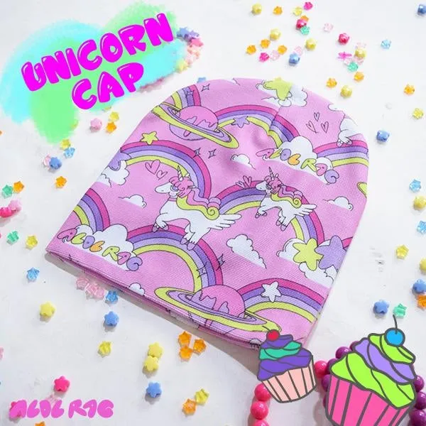 ACDC Rag Pink Rainbow Unicorn Beanie Hat
