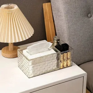 Acrylic Tissue Box With Holder
