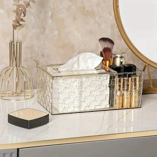 Acrylic Tissue Box With Holder