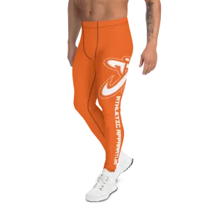 Athletic Apparatus Orange White logo V2 Men's Leggings