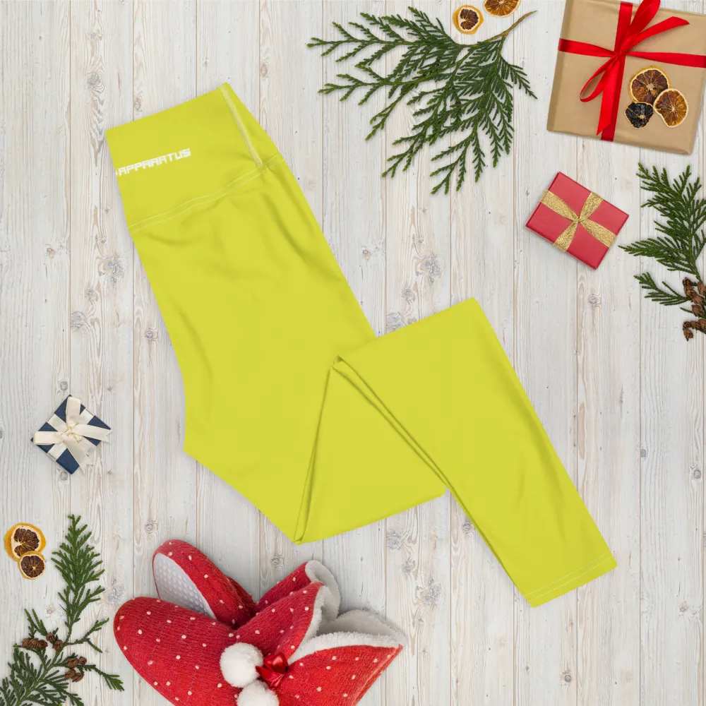 Athletic Apparatus Starship White Logo White stitch Yoga Leggings