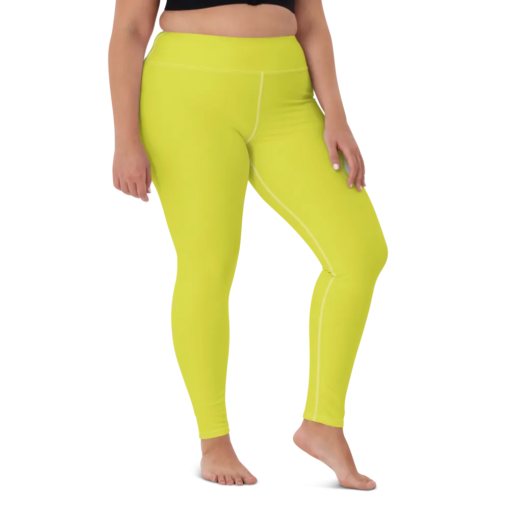 Athletic Apparatus Starship White Logo White stitch Yoga Leggings