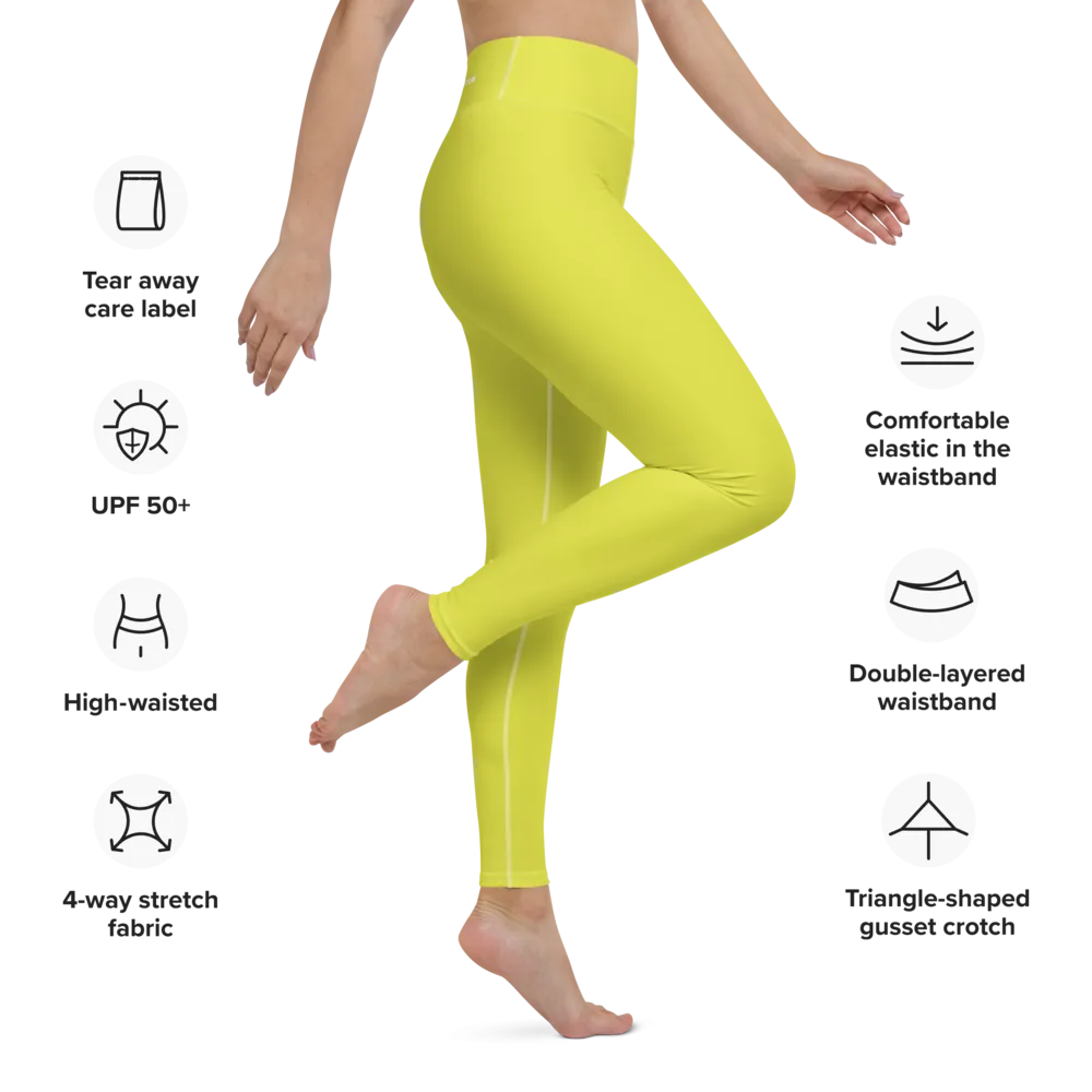 Athletic Apparatus Starship White Logo White stitch Yoga Leggings