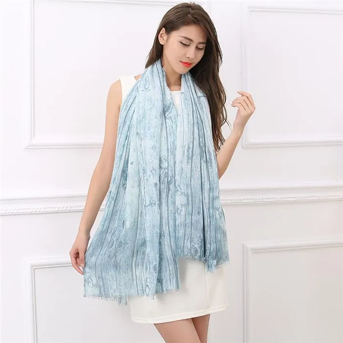 Autumn Soft Cotton Long Women's Shawl Wrap