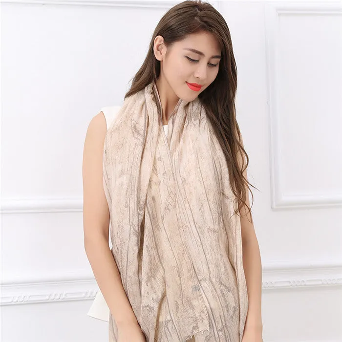 Autumn Soft Cotton Long Women's Shawl Wrap