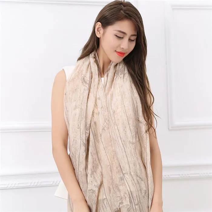 Autumn Soft Cotton Long Women's Shawl Wrap