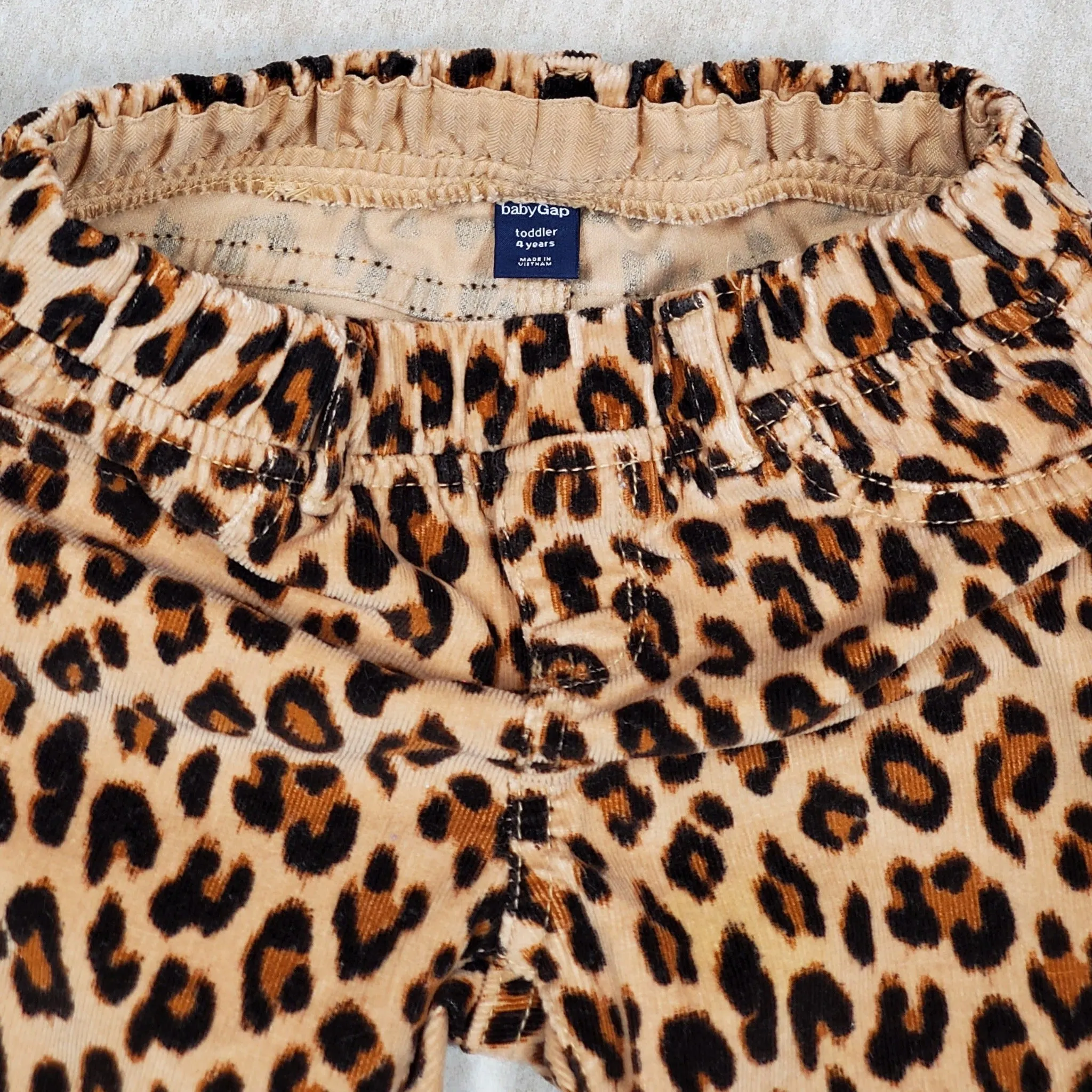 Baby Gap Girls Leopard Print Corduroy Pants 4Y