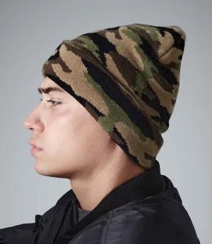Beechfield Camo Cuffed Beanie | Multicolor