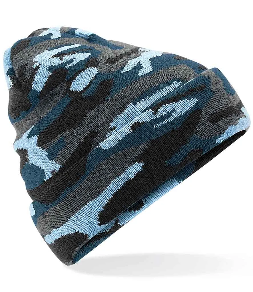 Beechfield Camo Cuffed Beanie | Multicolor