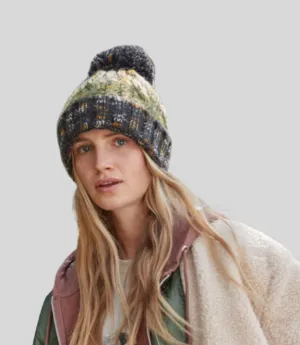 Beechfield Corkscrew Pom Pom Beanie | Multicolor | One Size