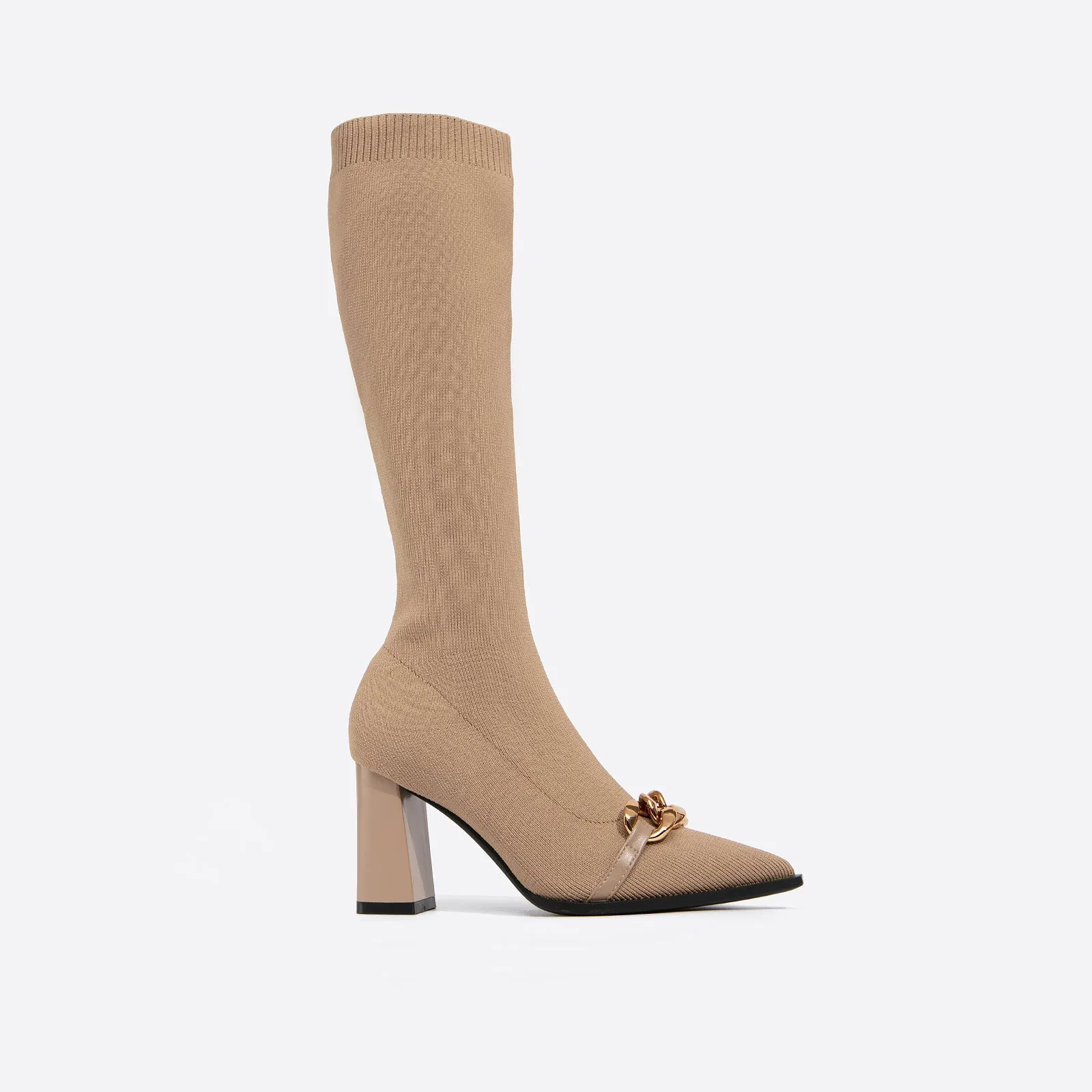 binfenxie-Women Knit Comfort Chunky Over Knee Boots