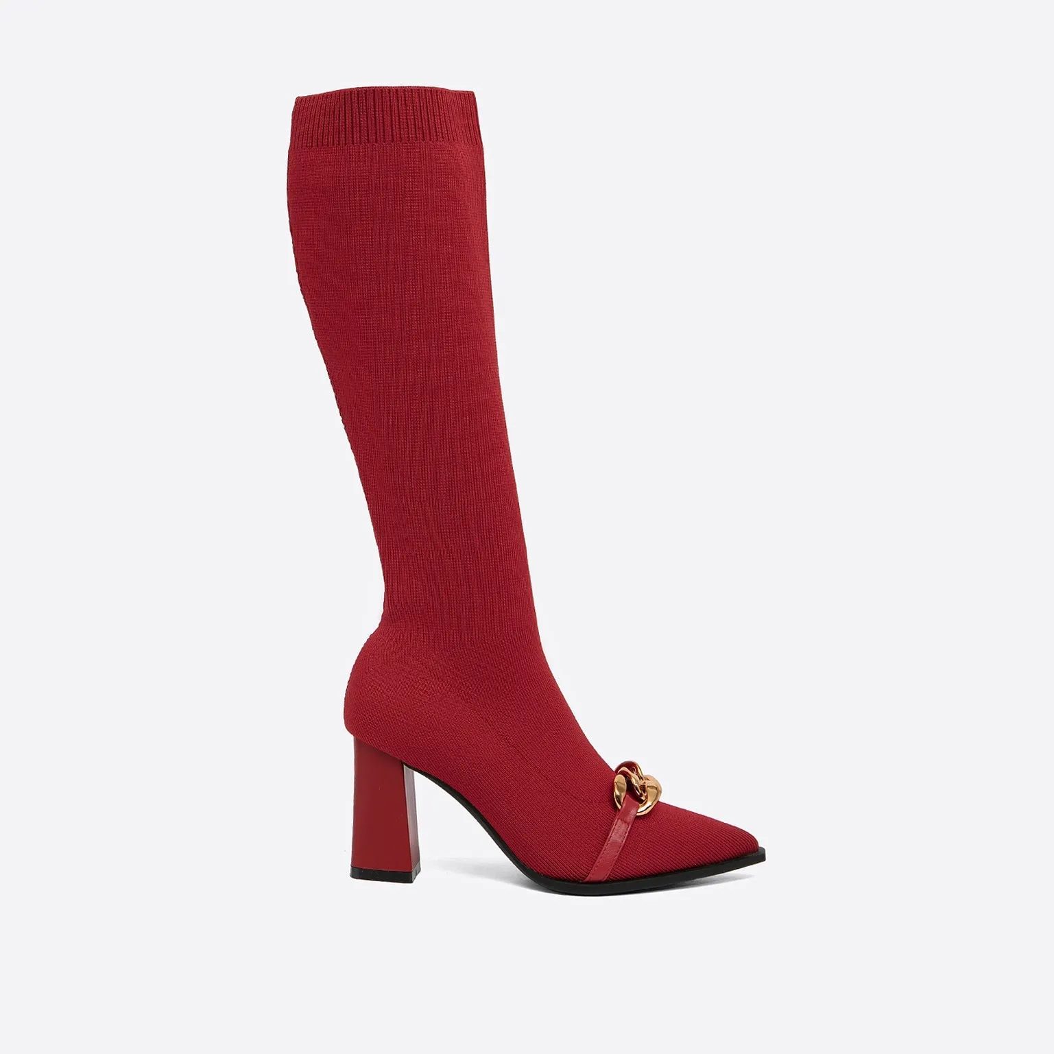 binfenxie-Women Knit Comfort Chunky Over Knee Boots
