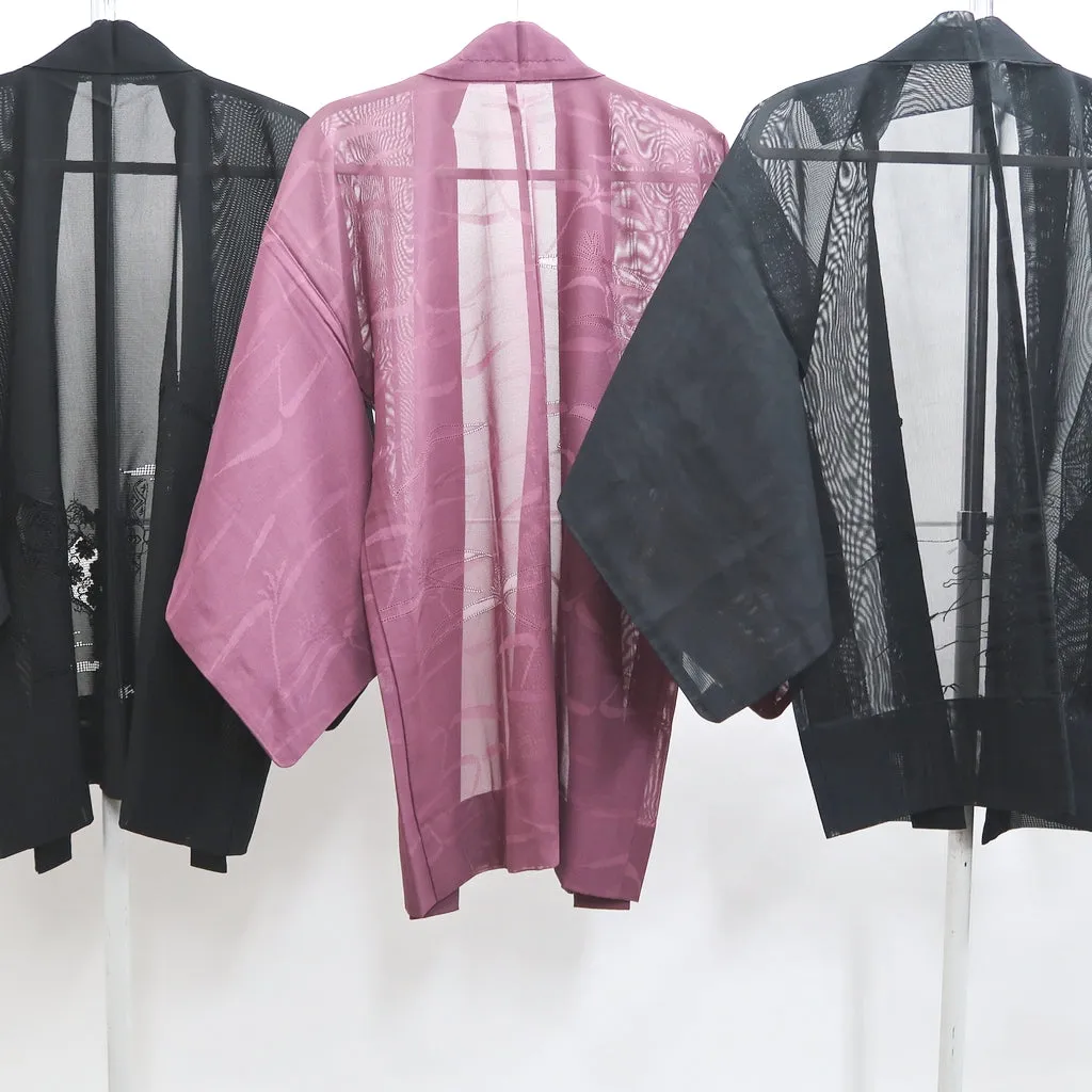 Bundle 12pcs Silk See-Through Haori Jacket Wholesale Bulk Free Shipping #473