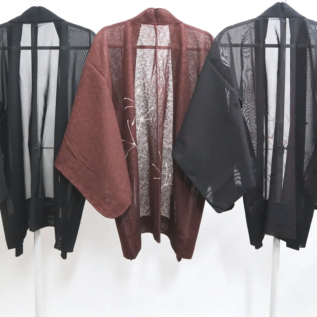 Bundle 12pcs Silk See-Through Haori Jacket Wholesale Bulk Free Shipping #473
