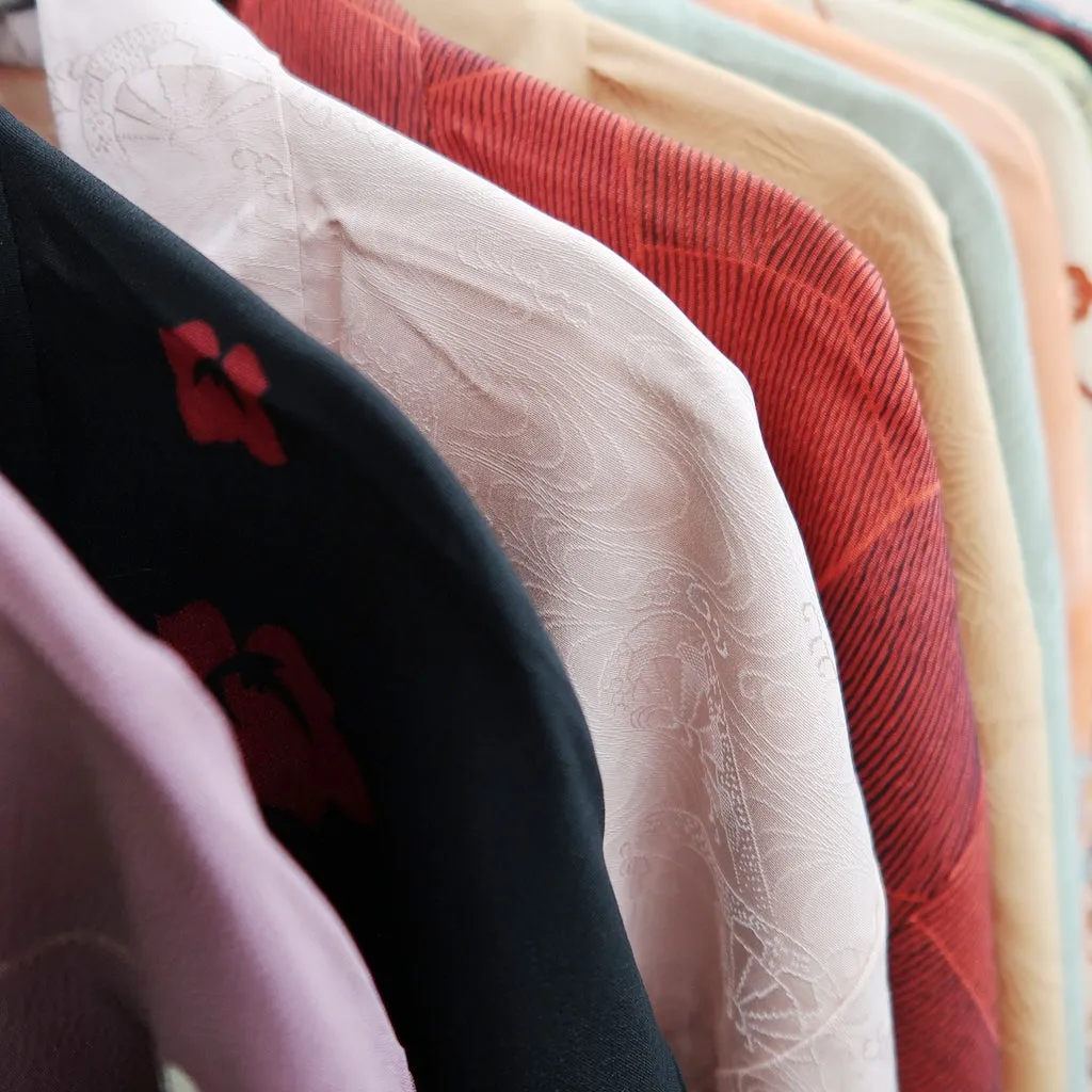 Bundle 15pcs Silk Colored Haori Jacket Wholesale Bulk Free Shipping #371