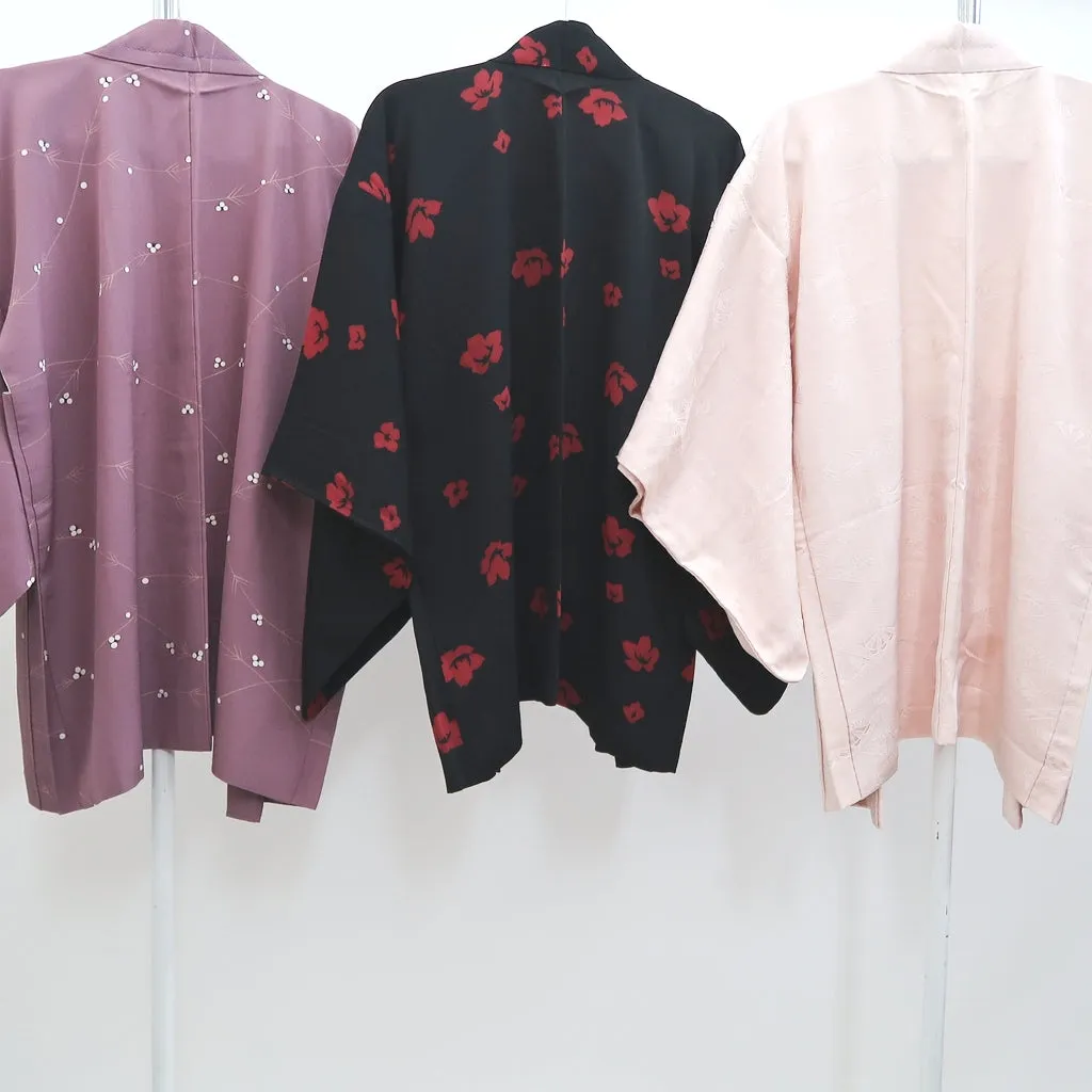 Bundle 15pcs Silk Colored Haori Jacket Wholesale Bulk Free Shipping #371