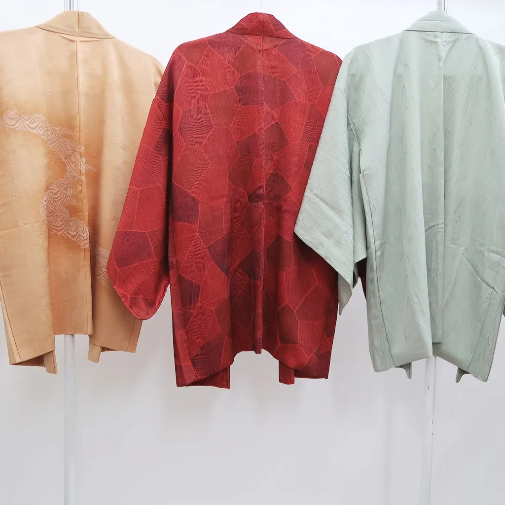 Bundle 15pcs Silk Colored Haori Jacket Wholesale Bulk Free Shipping #371