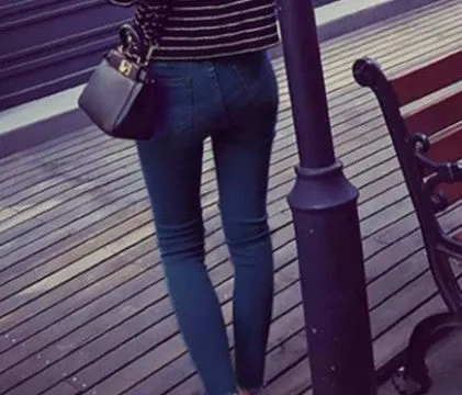 Casual High Waist Female Jeans