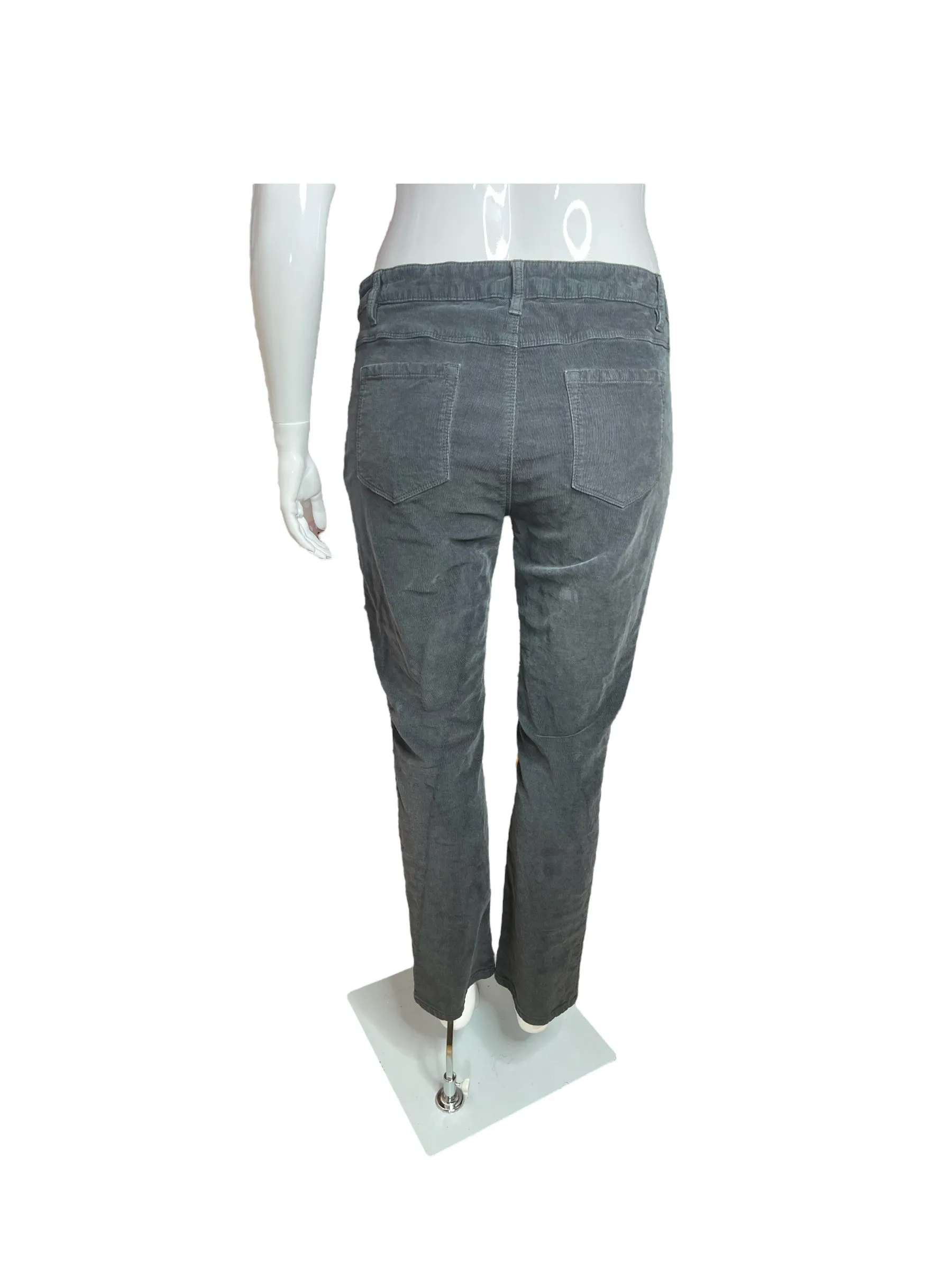 Charcoal Skinny Corduroy Pants