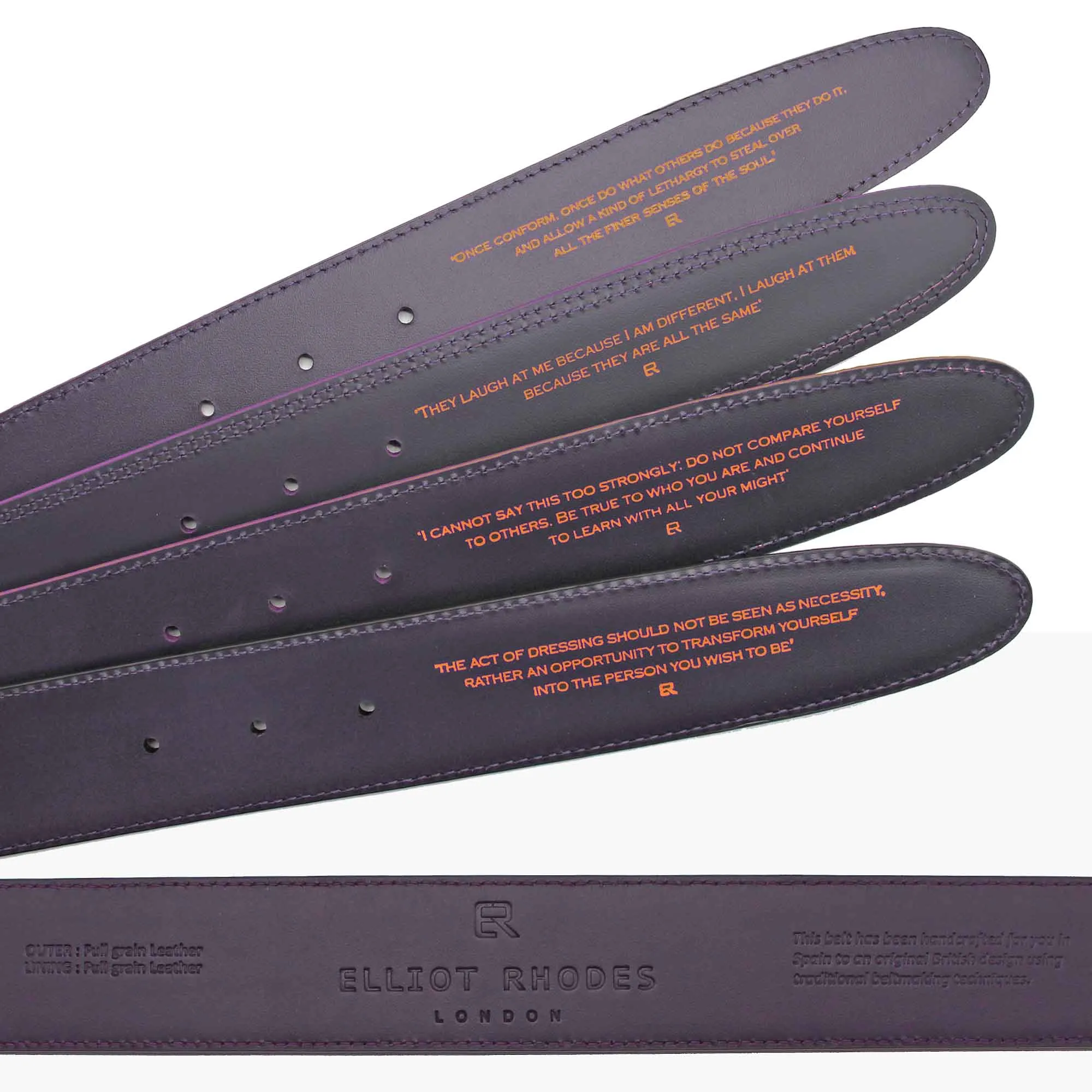 Chestnut Nubuck Touch Mock Croc Roller Belt