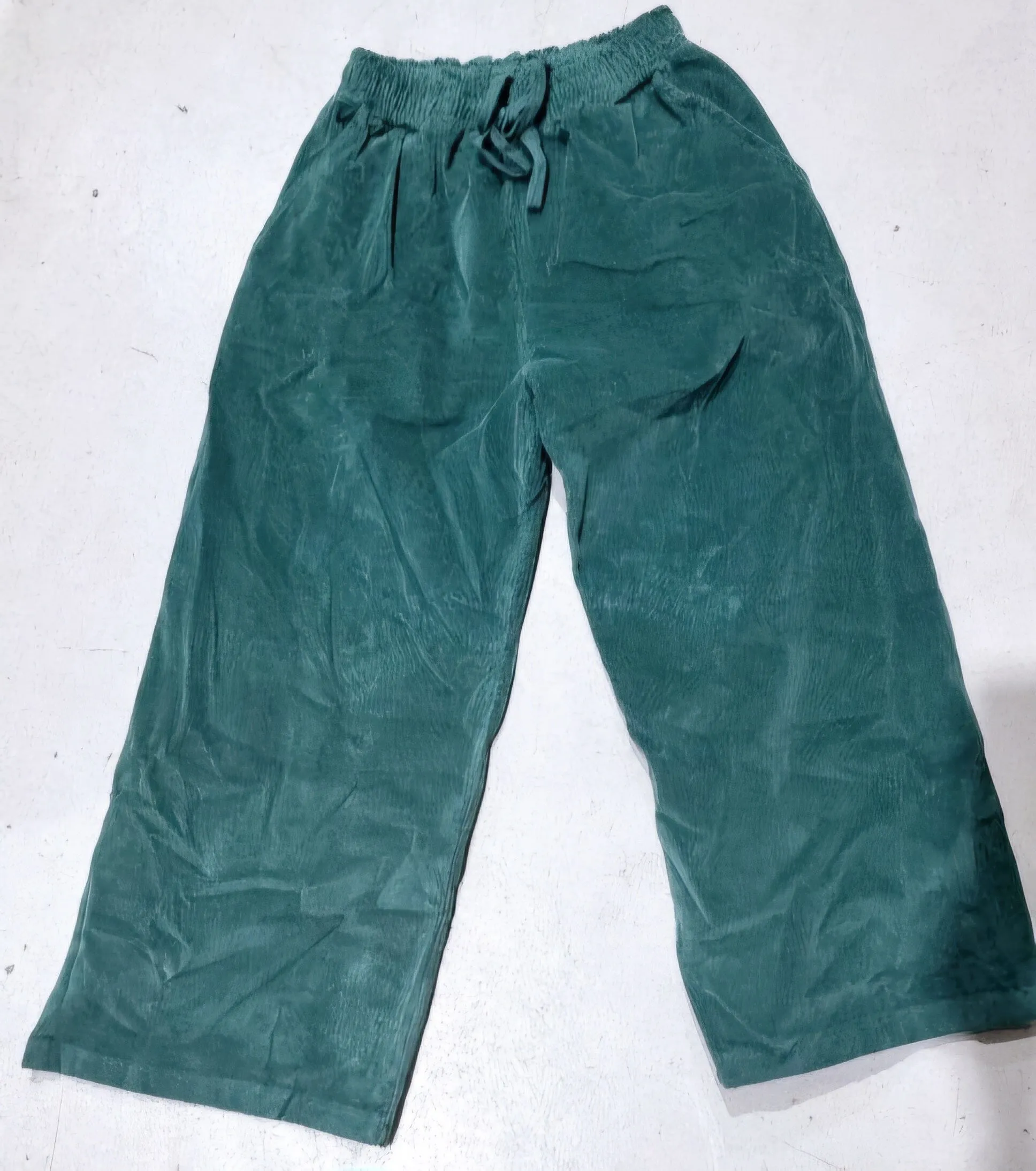 Corduroy Drawstring Wide Pants - Frederic