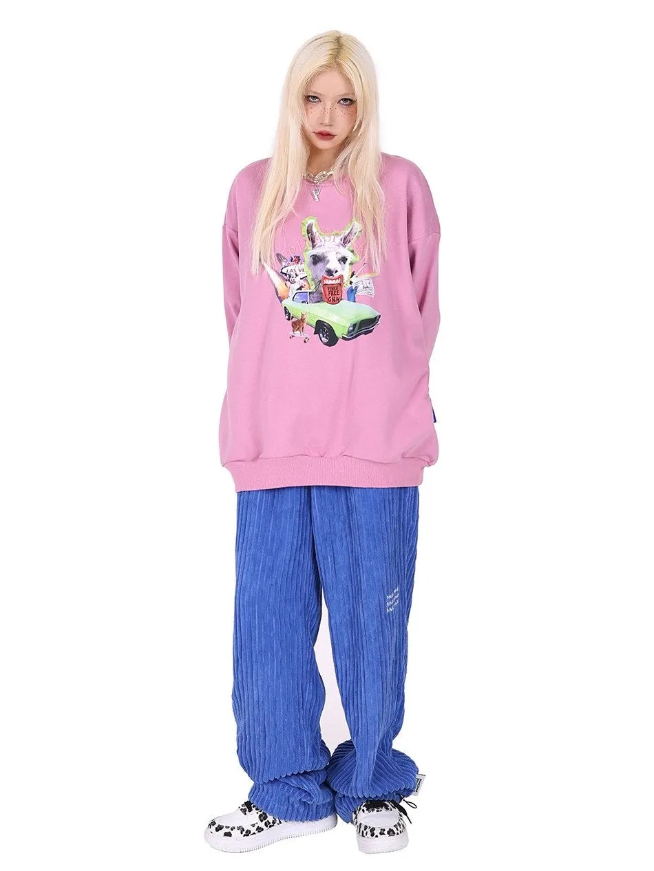 Corduroy Straight Casual Pants
