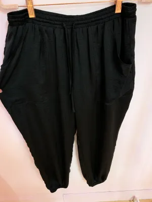 Drawstring Satin Joggers