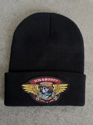 dream wings beanie - BLACK