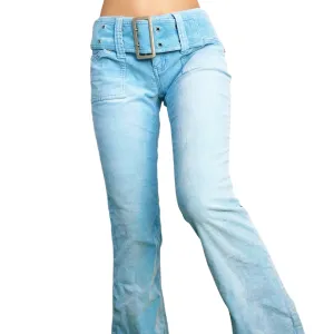 Early 2000s Powder Blue Corduroy Pants (S)