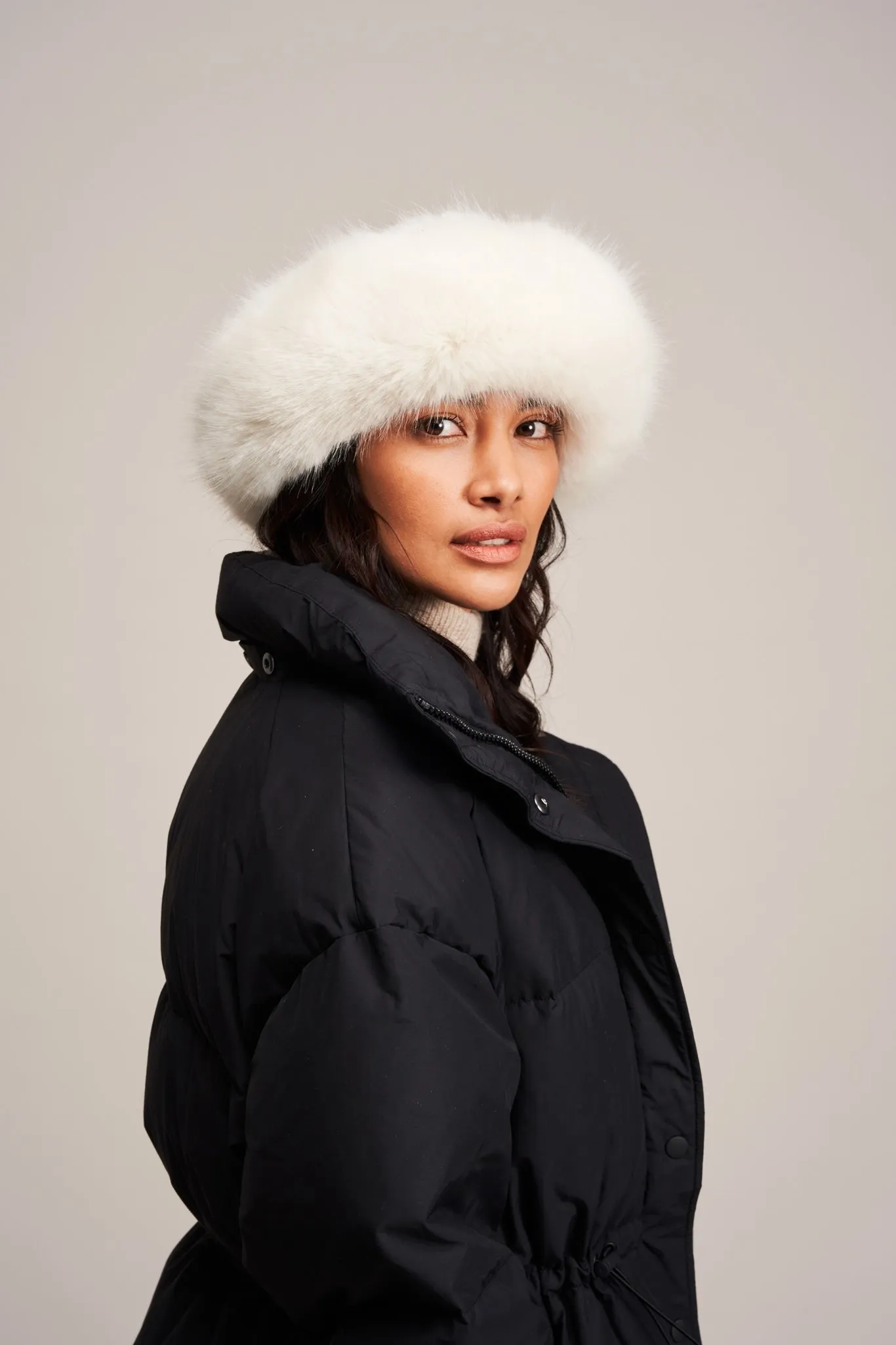 Faux Fur Brim Hat