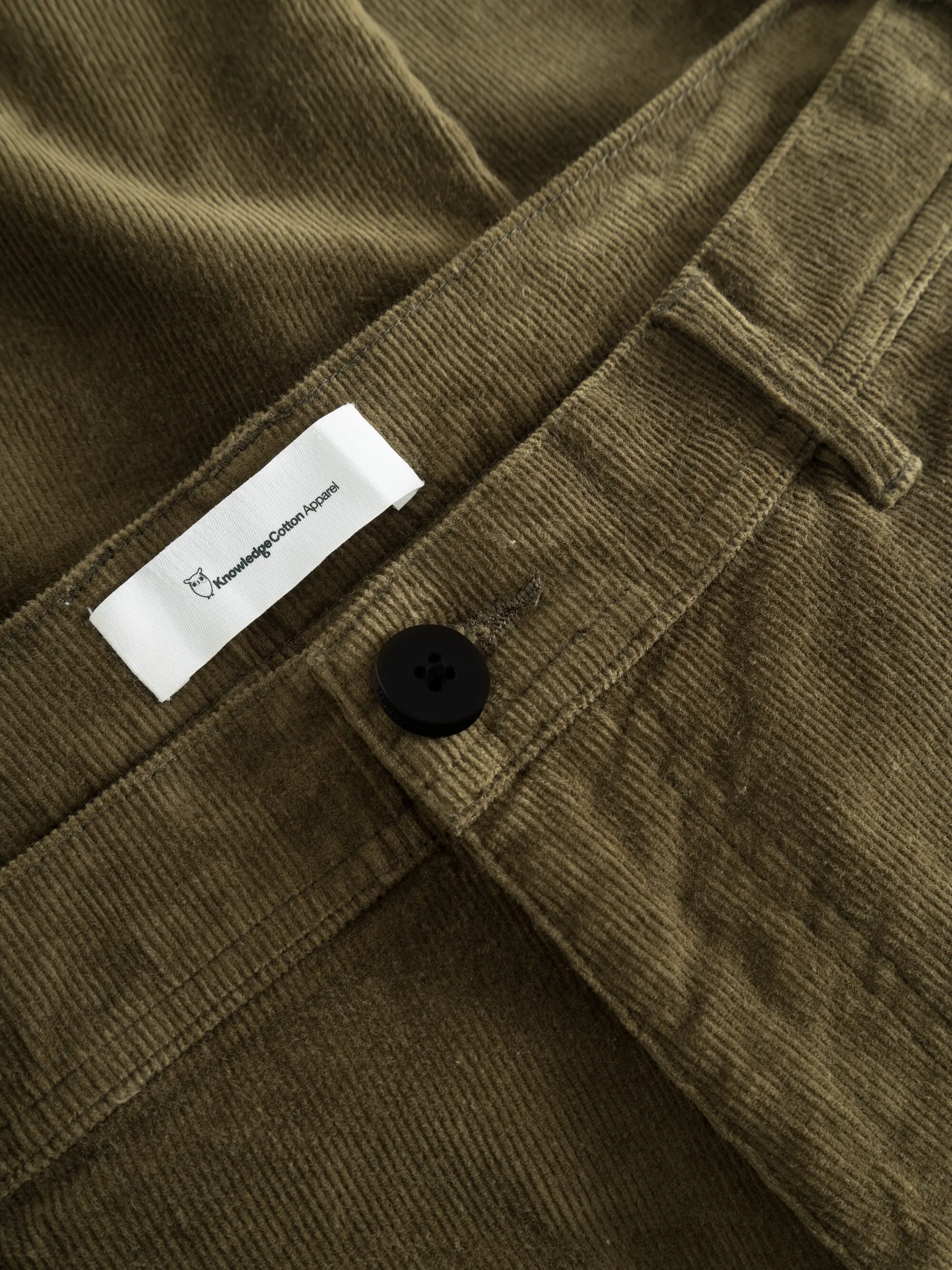 FLINT wide corduroy chino pants - Dark Olive
