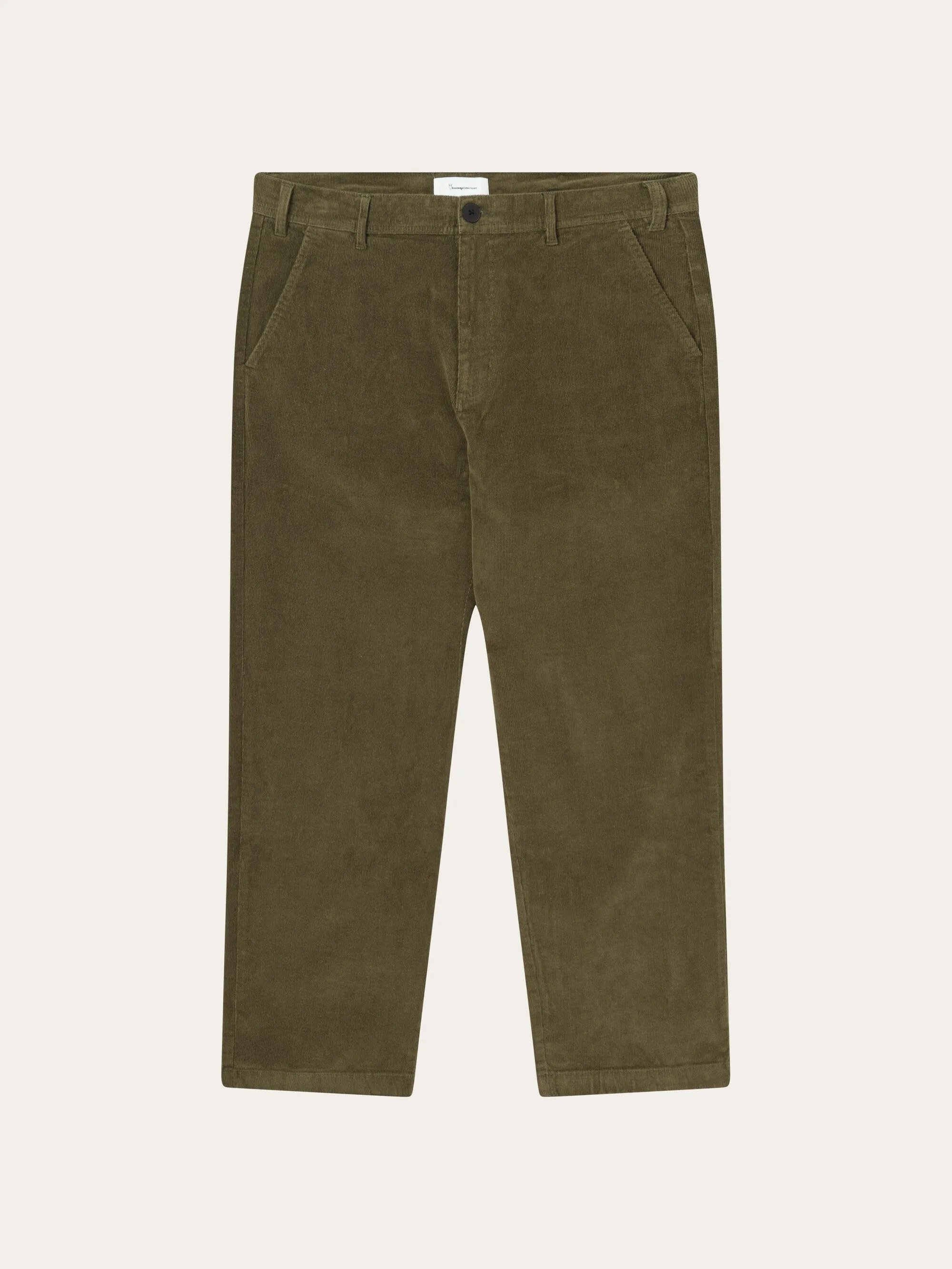 FLINT wide corduroy chino pants - Dark Olive