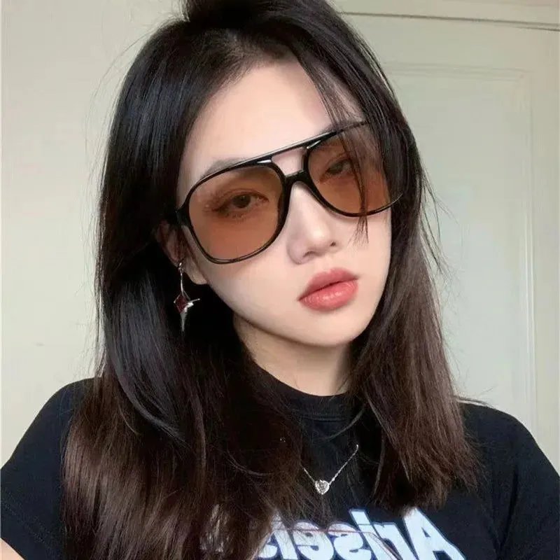 Flossy B Vintage Double Bridge Square Women's Sunglasses