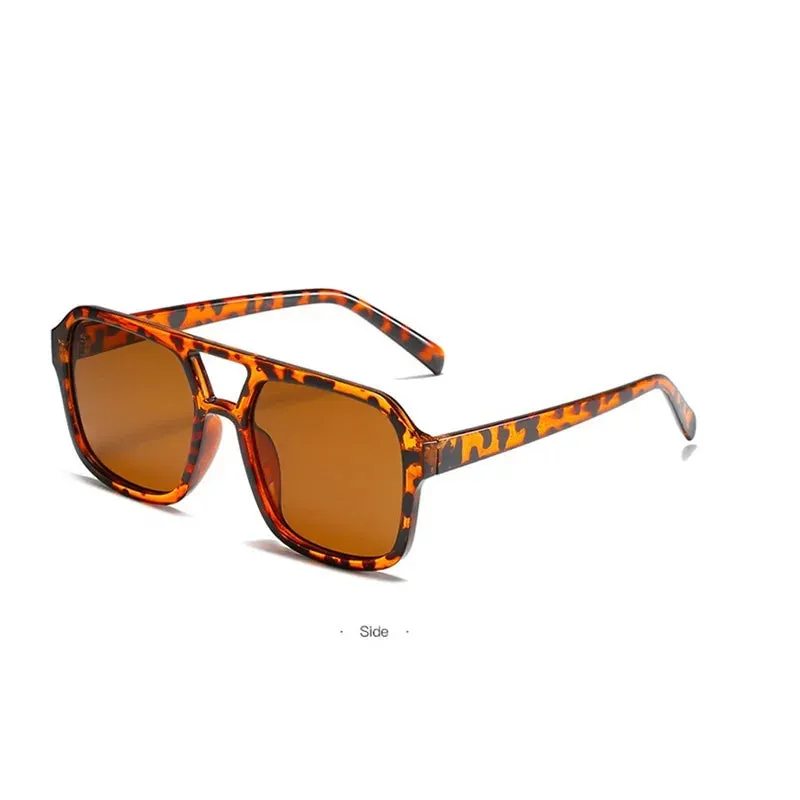 Flossy B Vintage Double Bridge Square Women's Sunglasses