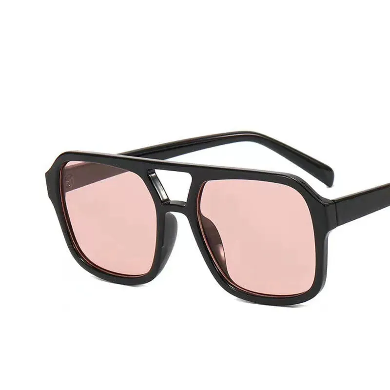 Flossy B Vintage Double Bridge Square Women's Sunglasses