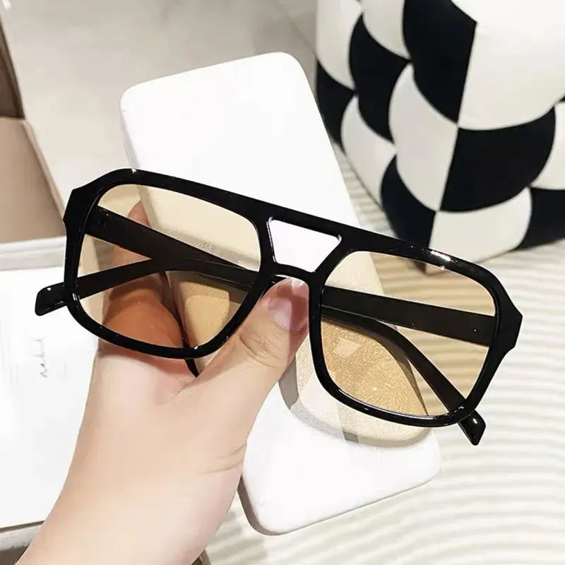 Flossy B Vintage Double Bridge Square Women's Sunglasses