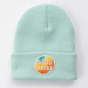 Good Vibes Seafoam Beanie