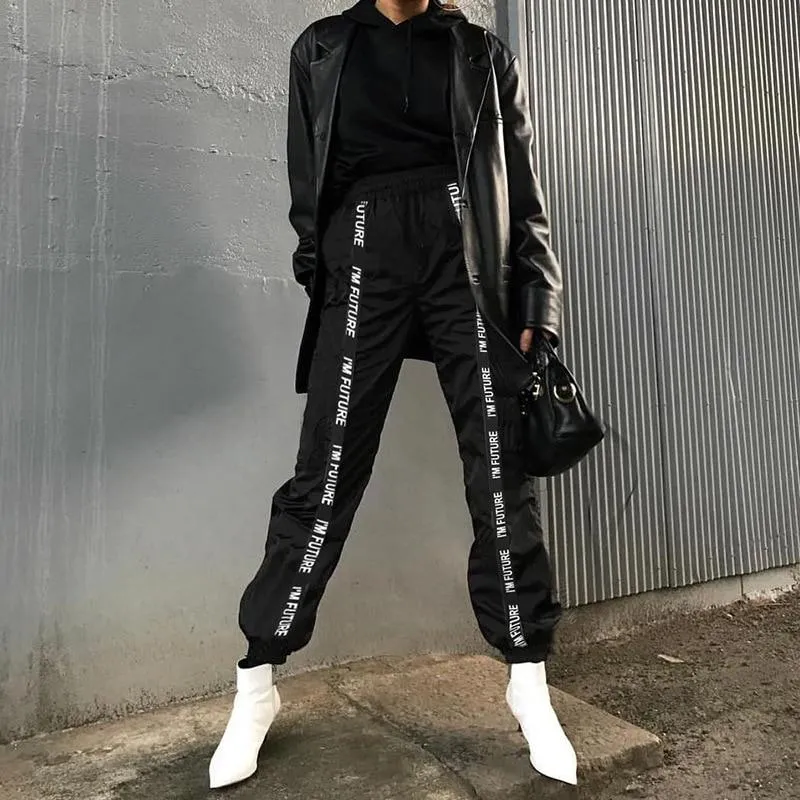 Harem Full Length Loose Elastic Waist Joggers