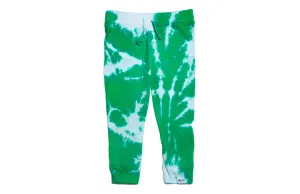 Kids Lightweight Tie Dye Joggers in Green