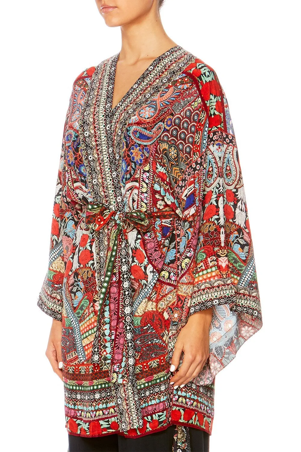 KIMONO WITH TIE BELT QUEEN ALIKA