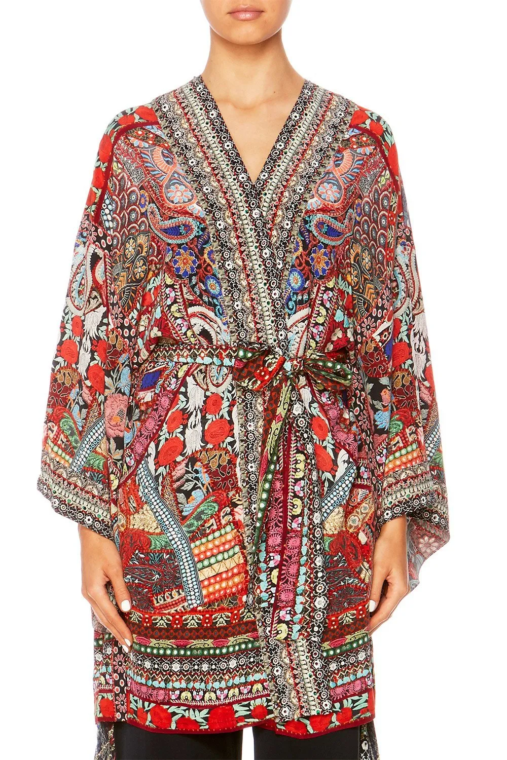 KIMONO WITH TIE BELT QUEEN ALIKA
