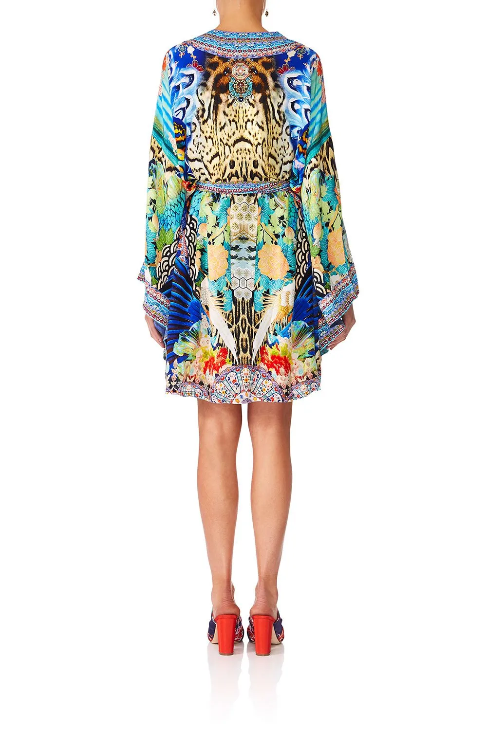 KIMONO W/TIE BELT SPACE COWGIRL