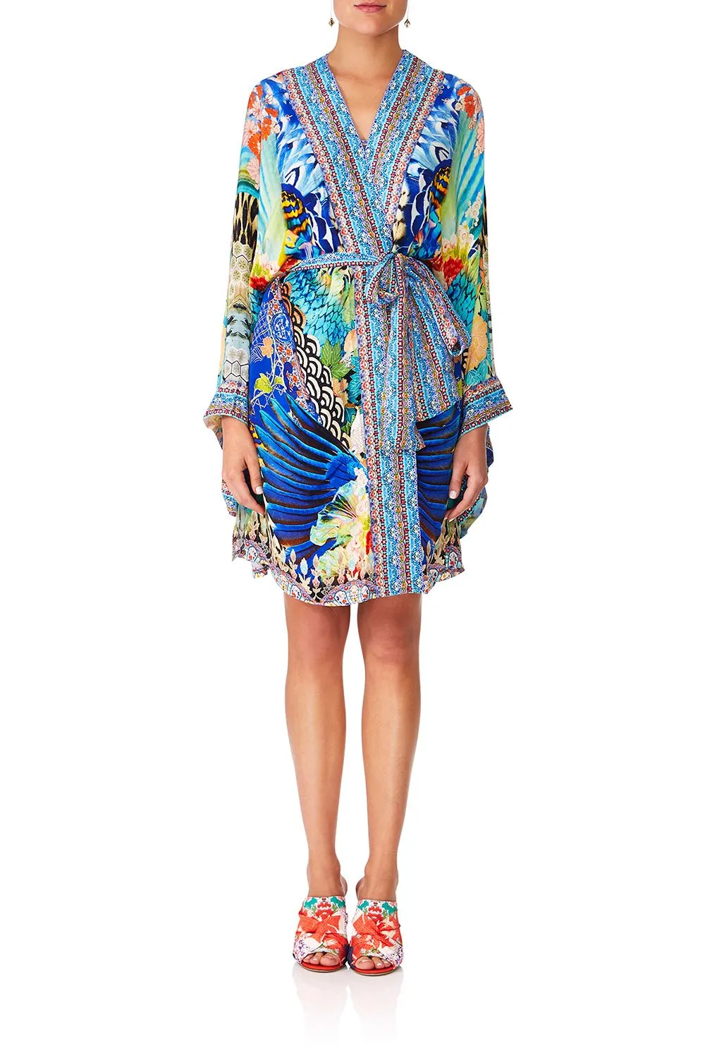 KIMONO W/TIE BELT SPACE COWGIRL