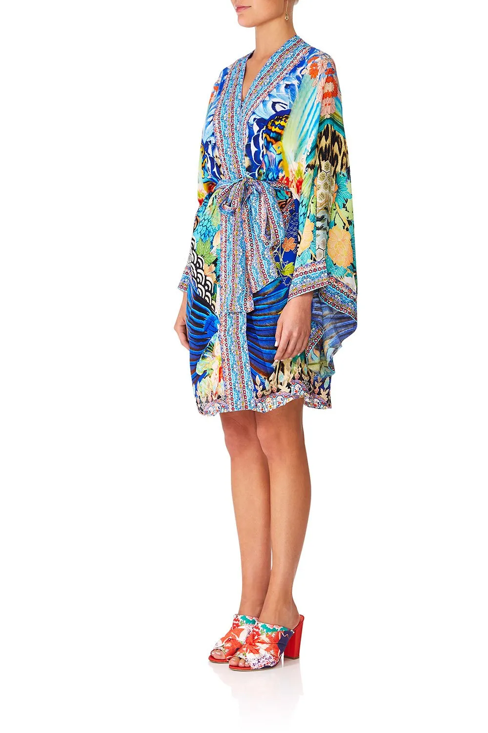KIMONO W/TIE BELT SPACE COWGIRL
