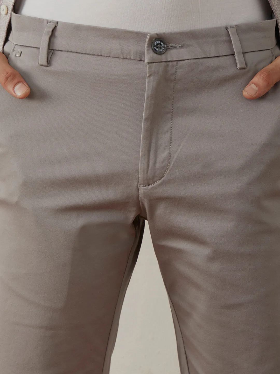 Light Grey Plain Shorts