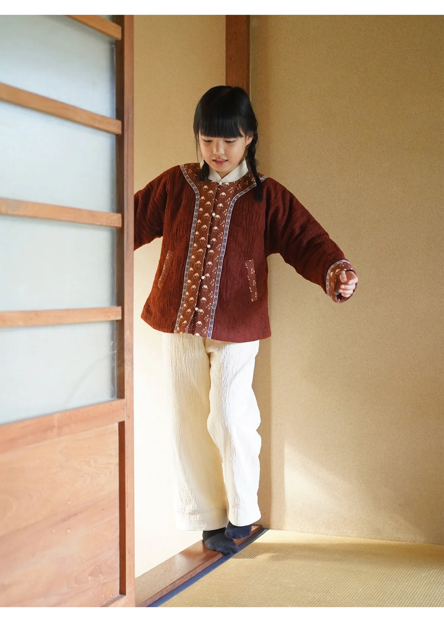 MaNa Chinese New Year Kids Cotton Corduroy Pants