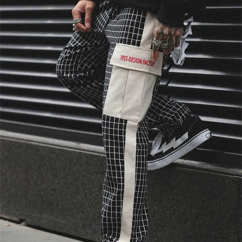 Men's Casual Plaid Joggers | Men's Cargo Pants