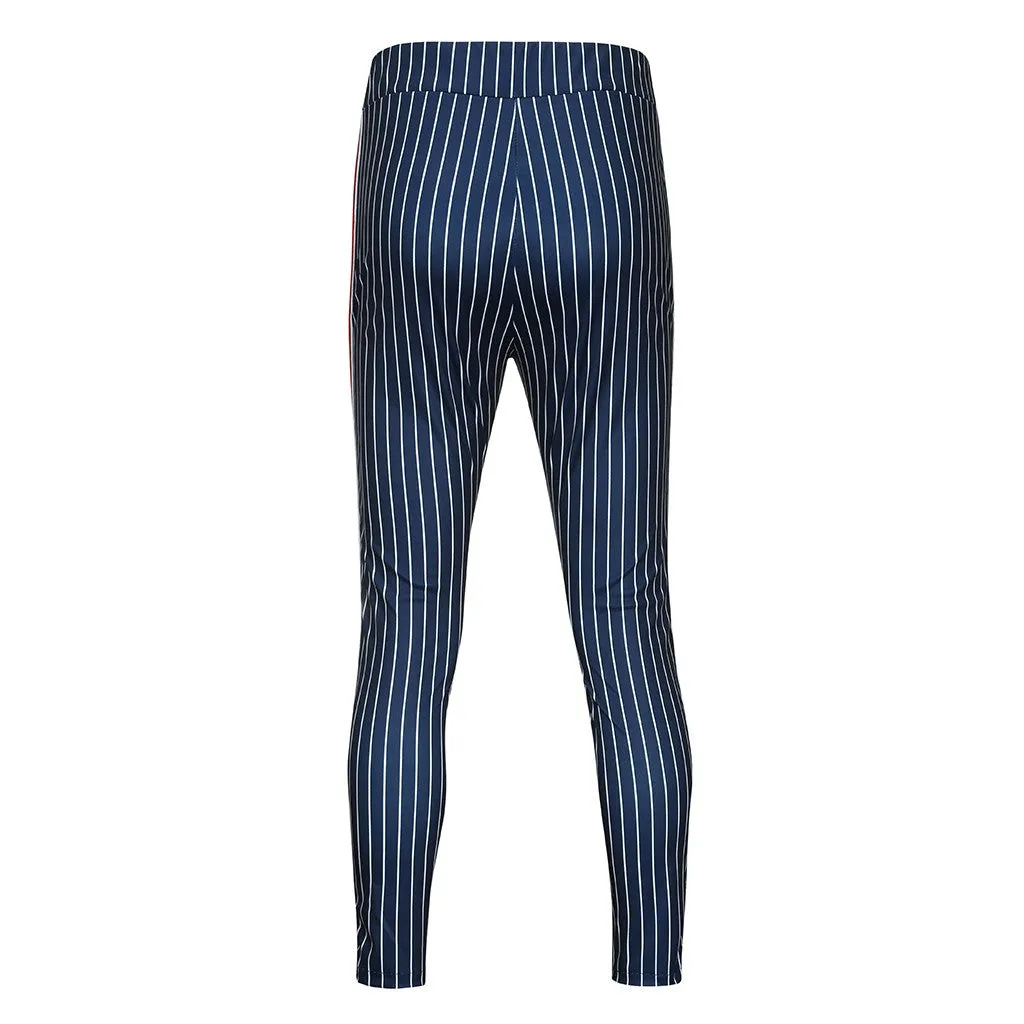 Men's Casual Striped Joggers
